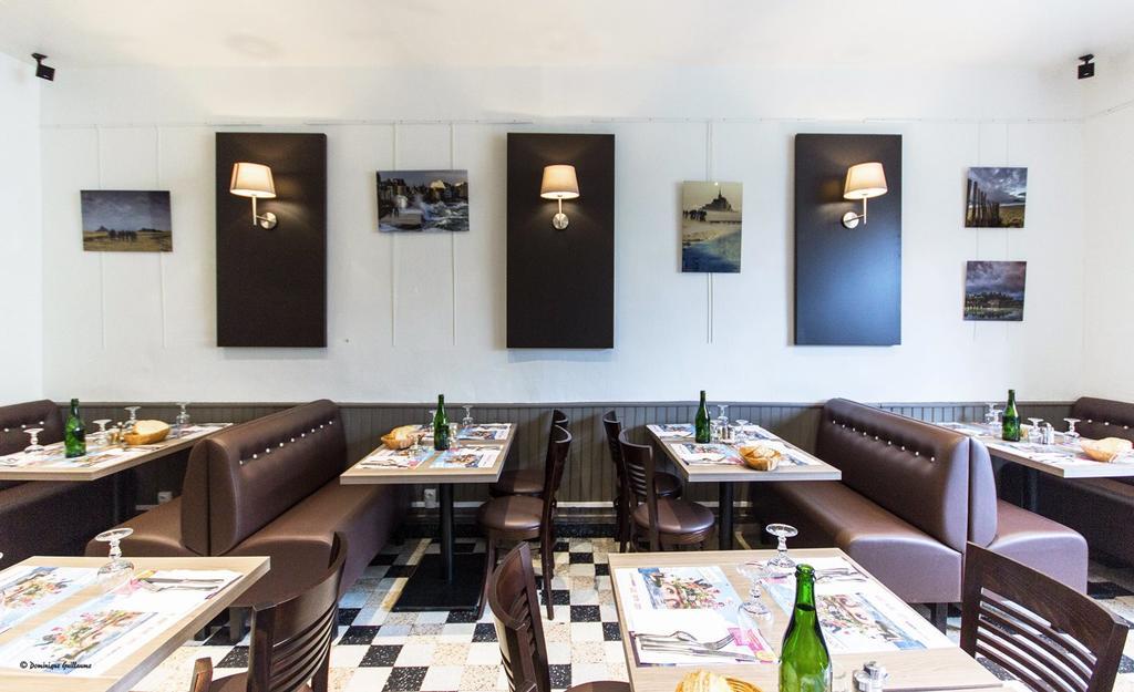 Hotel Restaurant Du Commerce La Gouesnière Dış mekan fotoğraf
